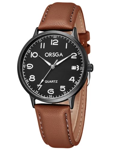 CIVO Reloj Analógico Mujer Marrón: Reloj Pulsera Mujer Elegante para Mujeres - Cuero