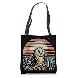 Retro Sunset Barn Owl Tote