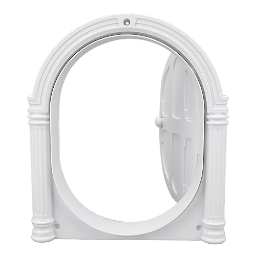 Porta Externa para Gatos, Bordas Arredondadas Com Trava Porta para Gatos Resistente às Intempéries B