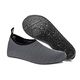 Badeschuhe Strandschuhe Wasserschuhe Aquaschuhe Schwimmschuhe Surfschuhe Wassersport Beach Pool Surfen Yoga für Damen Herren, X.tw.dark Gray, 39/40 EU (Asian: 40/41)
