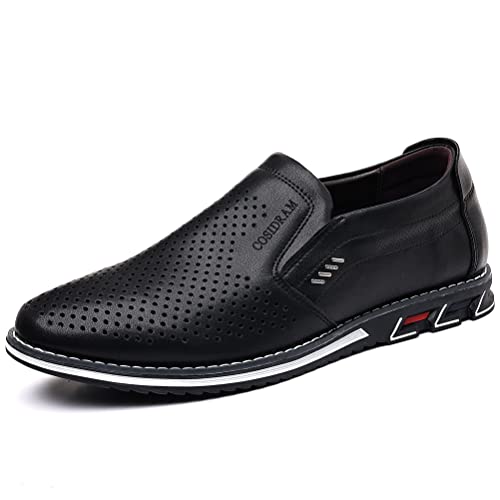 COSIDRAM Mens Casual Shoes Slip on Loafers Lightweight Hollow Out Breathable Male Shoes