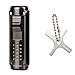 CIGARISM Black 4 Torch Red Jet Flame Cigar Lighter W/Cigar Punch Adjuster