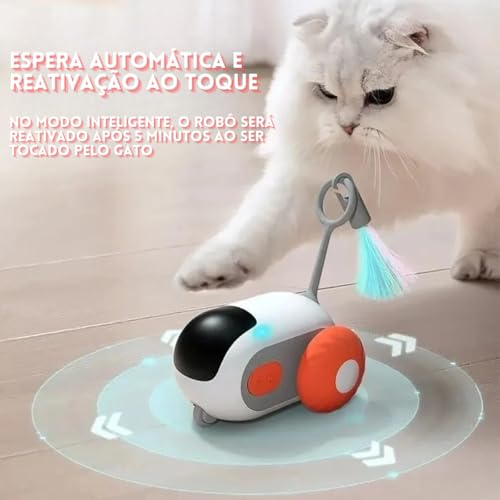 Brinquedo Carrinho Rato Controle Remoto Interativo Para Gatos Pet