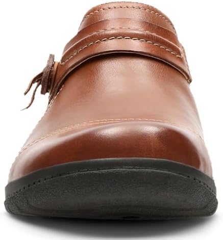 Clarks Women's Cheyn Madi Loafer, Dark Tan Leather, 11 M US | Image 1