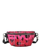 Auffällige Gürteltasche/ geschmeidiges Glattleder mit Graffiti-Print/ Hauptfach mit Reißverschluss/ gefütterter Innenraum mit  Steckfach/ verstellbarer Gürtel/ Vorderseite mit Logoprägung