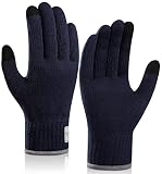 Handschuhe Herren Damen Winter Fahrrad Touchscreen, Fahrradhandschuhe Winterhandschuhe Laufhandschuhe Sporthandschuhe, Warme Thermo Winddichte