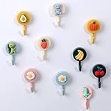 10 Stück Badezimmer Haken Wandhaken Selbstklebend Starker Nahtloser Haken Kelbstklebender Haken KüChen Badezim Merhaken Kleiderhaken füR Garderobe auf Bad Küche und Zuhause BüRo Kinder Handtuchhaken