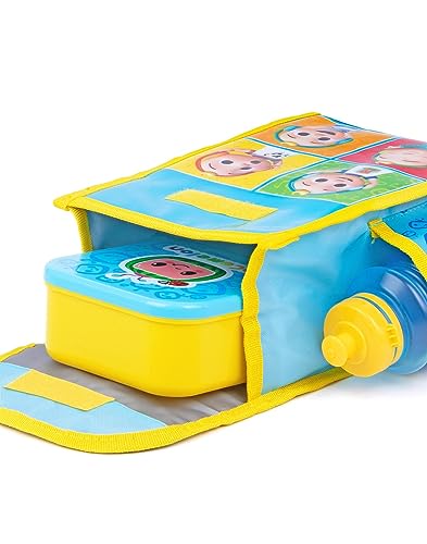 CoComelon Lunch Box 3 Piece Set for Kids, Blue - Image 4