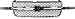 Grille for Chevrolet Silverado 1500 P/U 03-07 Honeycomb Plastic Chrome Shl/Textured Black Insert