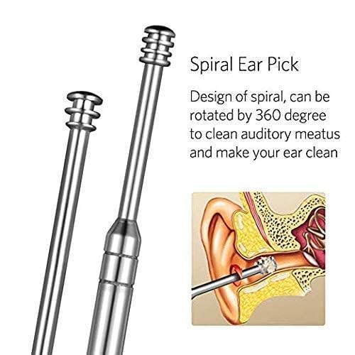 Image of ANTIL'S Reusable Ear Wax Cleaner Kit - 6-Piece Ear Cleaning Tool Set with Storage Box, Ear Curette, and Spring Ear Buds Cleaner for Safe & Effective Ear Wax Removal