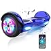 M MEGAWHEELS Hoverboard 6,5 Pouces, Moteur de 500W Auto-équilibrage Balance Board avec Bluetooth Musique et Pneu LED pour Enfant et Adulte d’Anniversaire Noël
