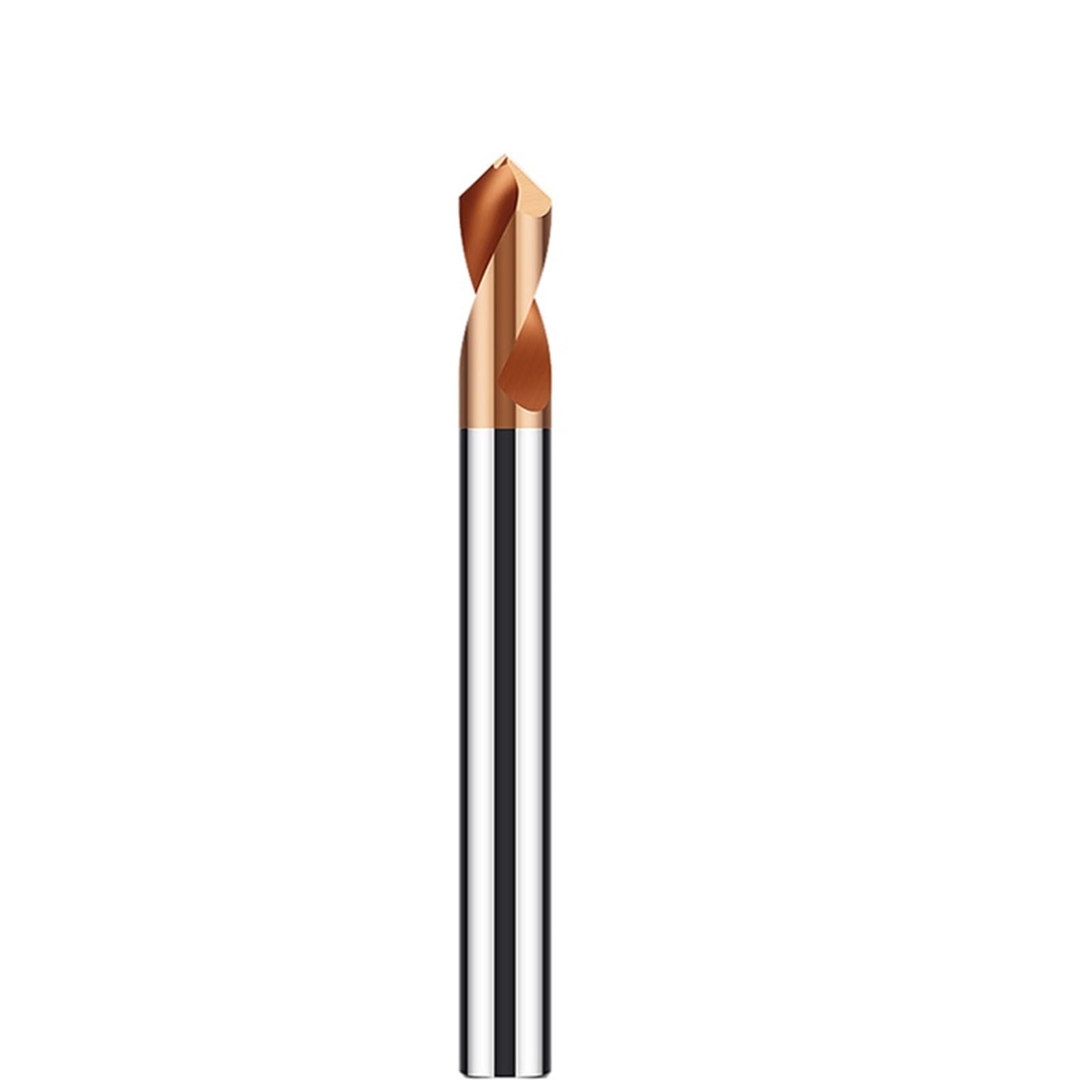 Brocas avellanadoras de carburo sólido de 90 grados, 3 mm-20 mm x 100 mm, brocas for localización de puntos centrales, 3/4/5/6/8/10/12/14/16/18/20 mm, 1 unidad(Carbide HRC55,14x100mm)