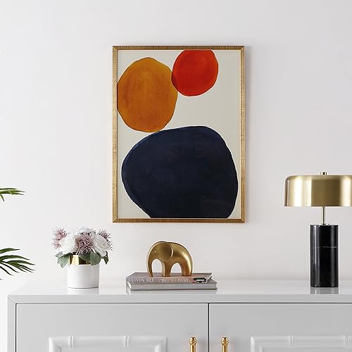 SAFAVIEH Home Collection Primary Objective Denim Blue/Red/Gold 18 x 24-inch