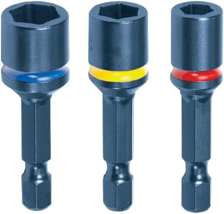Malco MALCOMBO11 2 in. Impact Hex Driver (1/4 in., 5/16 in., 3/8 in.), 3 Piece Set