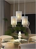 Modern Crystal Pendant Light 3-Pack...
