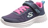 Skechers DREAMY DANCER RADIANT ROGUE, Zapatillas para Niñas, Navy & Hot Pink Mesh/Multi Trim, 35 EU