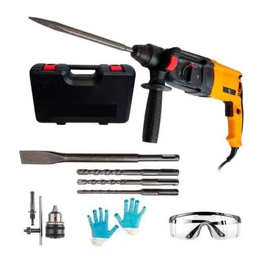 Martelete Furadeira Industrial Rompedor Perfurador 1200W SDS-Plus Profissional Com Maleta Brocas Ponteira e Talhadeira Voltagem: 220V