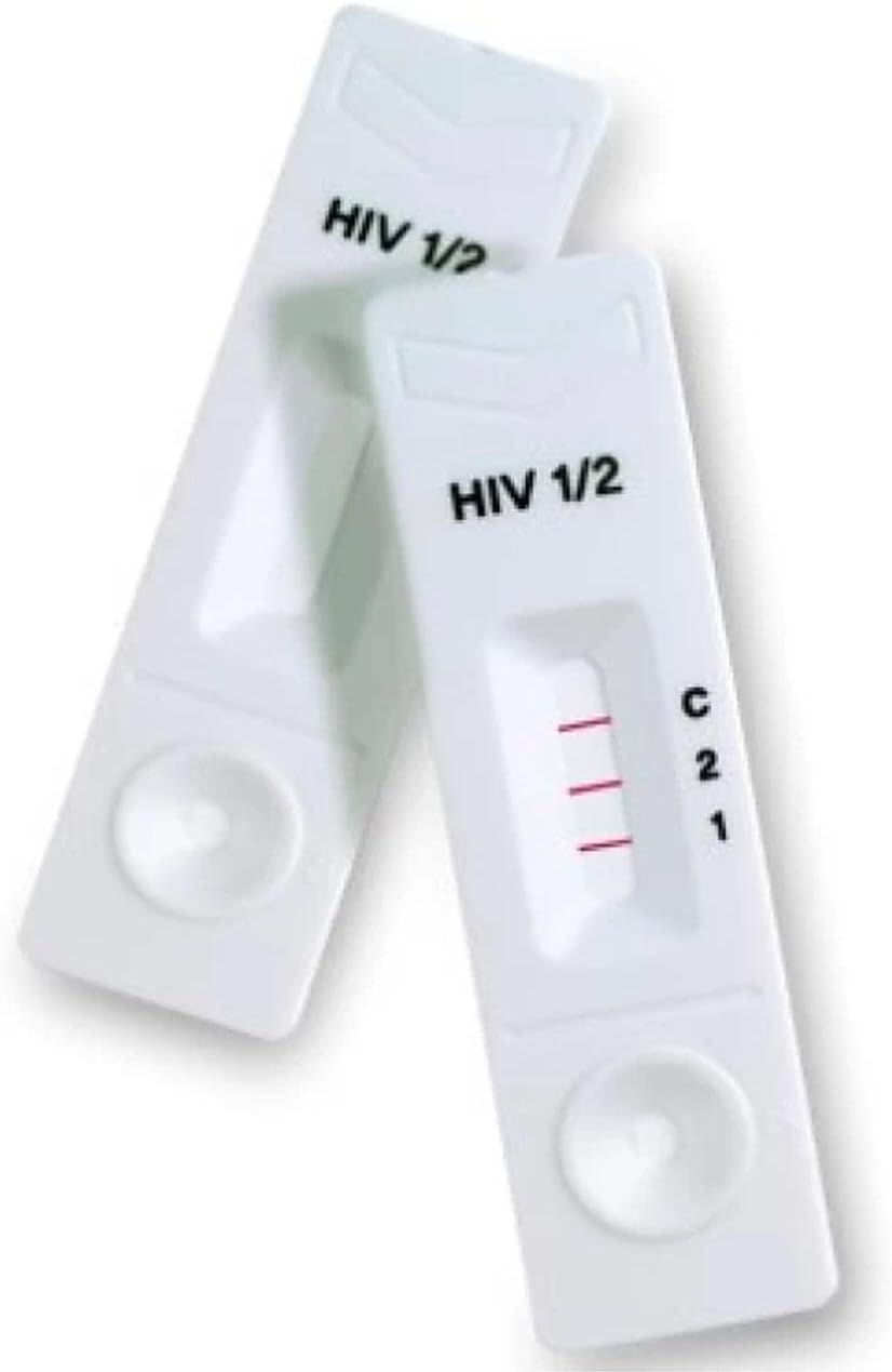1 Step HIV Test Kit. (With Gloves, Needle, Alcohal Swab, Buffer, Dropper)3rd Generation (HIV1 / HIV2)