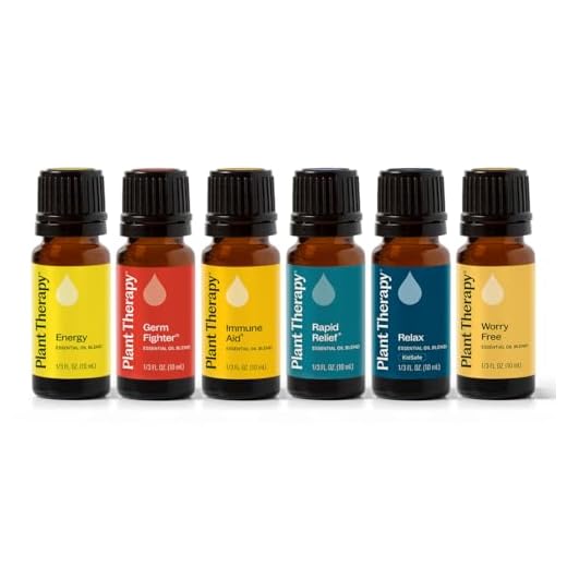 Plant Therapy Top 6 Synergies Set | Essential Oil Blends for Sleep, Stress, Muscle Relief, Energy, Health, in A Wooden Box | 100% Pure, Undiluted, Natural Aromatherapy, Therapeutic Grade | 10 mL