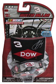 NASCAR Authentics 2017 Wave 2 Edition Austin Dillon #3 Dow 164 1:64 Scale Diecast with Mini Replica Hood