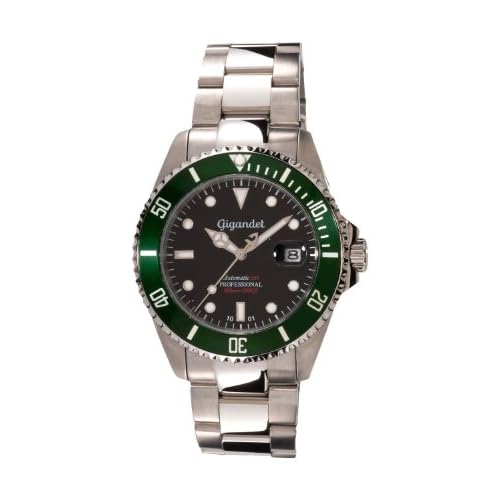 Gigandet Taucheruhr Herren Automatik Analog mit Edelstahlarmband Sea Ground G2-005