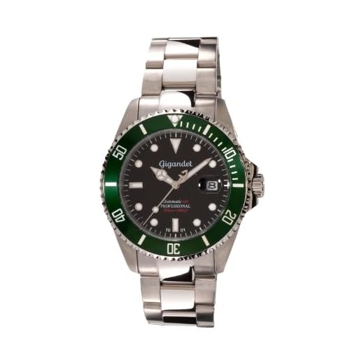 Gigandet Taucheruhr Herren Automatik Analog mit Edelstahlarmband Sea Ground G2-005