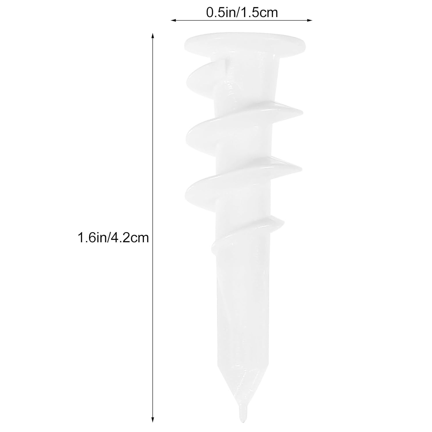 100pcs Heavy Duty Plasterboard Plug Fixing Screws Nylon Threaded Hollow Wall Anchors for Drywall Cavity Wall Fixer Home Hardware