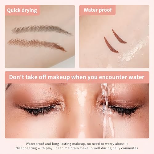 Eyeliner Stamp Waterproof Smudge Proof, Marrón miniatura 5