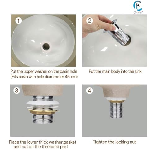 Image of Pop Up Floor Coupling|Drainer Trap|4 Inch|Full Thread|Waste Coupling|Anti Cockroach Foul|Ideal For: Floor|Kitchen|Sink|Bathroom|Wash Basin|Material: Brass|Color: Silver|Set Of 1