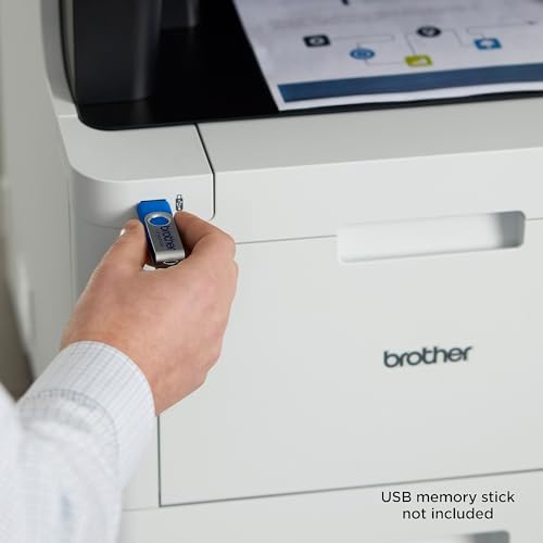 Image of Brother Color Laser All-in-One Printer with Advanced Security, High-Speed 33ppm Printing, Wireless Network, 7 in Touchscreen, Duplex Print and Scan for Business (MFC-L8905CDW)