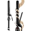 StyleCraft Stay-Temp Black Gold Professional Curling Iron with Extra-Long Thumb Grip, Extended Barrel, Marcel