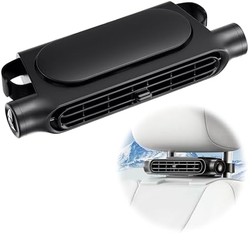 Ventilatore Portatile Per Auto 12V – Silenzioso E Regolabile, Raffreddatore Per Auto, Camper O Ufficio
