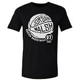 500 LEVEL Jordan Walsh Shirt (Cotton, X-Large, Black) - Jordan Walsh Boston Basketball WHT