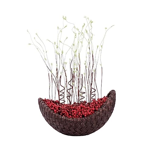 Arbre artificiel et panier de fleurs pour décoration intérieure