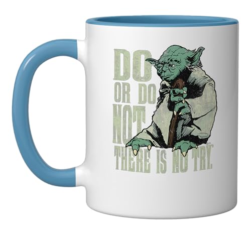 Star Wars Yoda Taza Cerámica 11oz Azul/Blanco miniatura 1