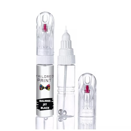 RAL9005 Jet Black Multi Surface Touch Up Paint Pen All in 1 Interior & Exterior Wood, Metal, Plastic, uPVC, Ceramic All Weather Egg Shell 30% Sheen