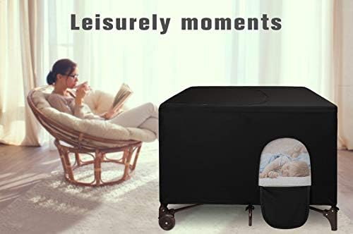 Dofilachy Pack N Play Crib Canopy Cover|Breathable Travel Crib Tent-Blackout Tent for Baby Better Sleeping and Napping