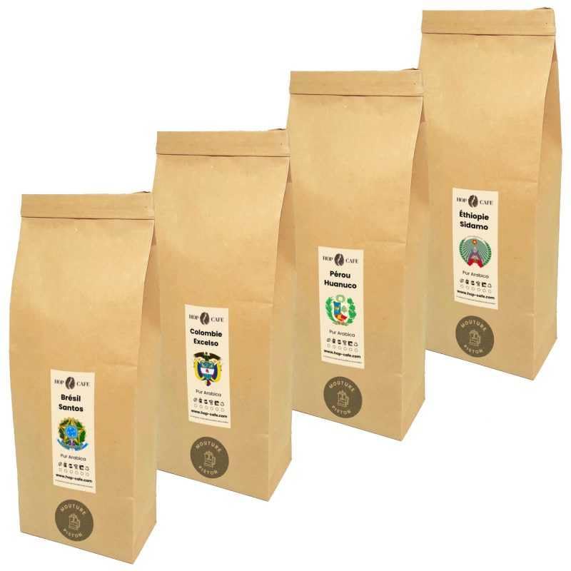 HOP CAFE - Pack Découverte Café Moulu Doux...