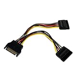 StarTech.com 6in SATA Power Y Splitter Cable Adapter - Power splitter - 15 pin SATA power (M) - 15 pin SATA power (F) - 6 in 6IN SATA PWR Y SPLITTER CBL ADPT Manufacturer Part Number PYO2SATA
