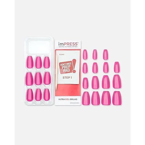 imPRESS UNHAS AUTOCOLANTES Color Média Formato Bailarina - Amethyst