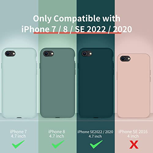 image for Cordking iPhone SE Case 2022/2020, iPhone 7 8 Case, Silicone Ultra Sli
