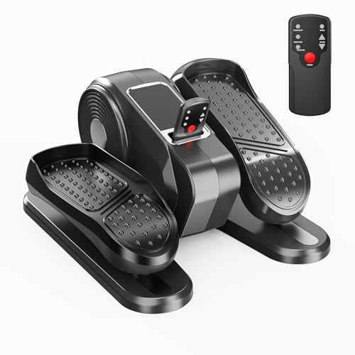 Under Desk Elliptical Exercise Machine, Electric Ellipse Leg Exerciser as Seen on TV for Senior, Quiet Portable Seated Pedal Exerciser Machine with Remote Control, 12 Adjustable Speeds for Home Office