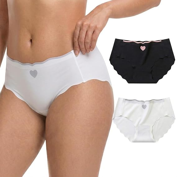 jalodari Women’s Seamless High Waist Panties | Heart Print Full Coverage Hipster | No Visible Panty Line Innerwear-picture-20