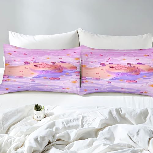 Housse de couette Capybara douce et confortable pour lit double