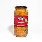 The Cultured Food Company Korean Food Naturally Vegan Kimchi 1kg - Traditionally Fermented - Unpasteurised - Hot and Spicy - Probiotic Rich - Made from Napa Cabbage & Daikon Radish - No Preservatives