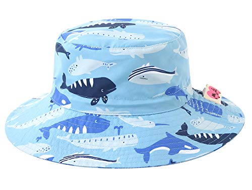 Image of Home Prefer UPF50+ Wide Brim Sun Hat Boys Girls Sun Protection Hat Zoo Beach Swim Safari Bucket Hat for Baby Toddler Kid