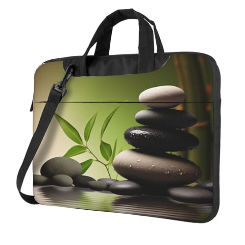 Sac bandoulière moderne ordinateur portable anti-choc à lignes en zigzag graphiques