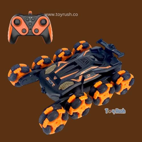 Image of Remote Control Drift Spray Stunt Car Hand Gesture Control 4Wd Off Road Vehicle With 8 Wheel Led Headlight Car Toys With For Kids - Multicolor