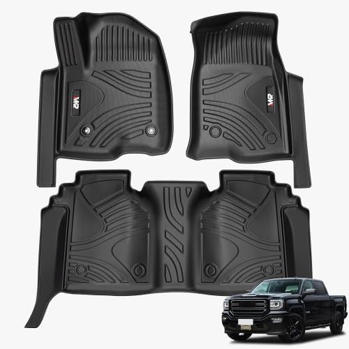 Waterproof and Stain-Resistant TPE Car Floor Mats Black 3 PCS for Jeep Wrangler JL 2018-2024 4 Doors Model (Not Fit for Jeep Wrangler JK or 4XE)