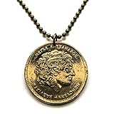1992 Greece Hellas 100 Drachmes coin pendant Alexander the Great Star of Vergina Hellenic war king of Macedonia Attica Rhodes Crete Sparta Athens Santorini Thebes Pella Delphi Argos n001089